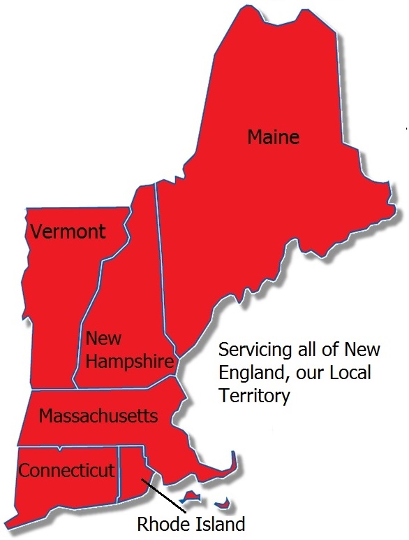 Servicing Massachusetts, Connecticut, Rhode Island, Vermont, New Hampshire, and Maine