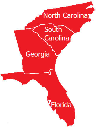 Servicing North Carolina, South Carolina, Georgia, and Florida