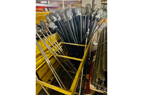 Used Mobile Wire Shelving Posts