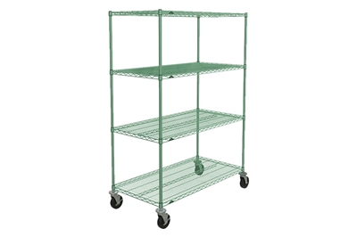 New Surplus Industrial Mobile Wire Shelving