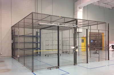 Used Wire Security Cage - 96" Tall