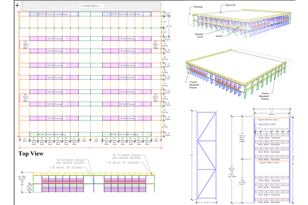 Our Most Recently Completed Pick Module, Featuring Three Levels And A Carton Flow Base