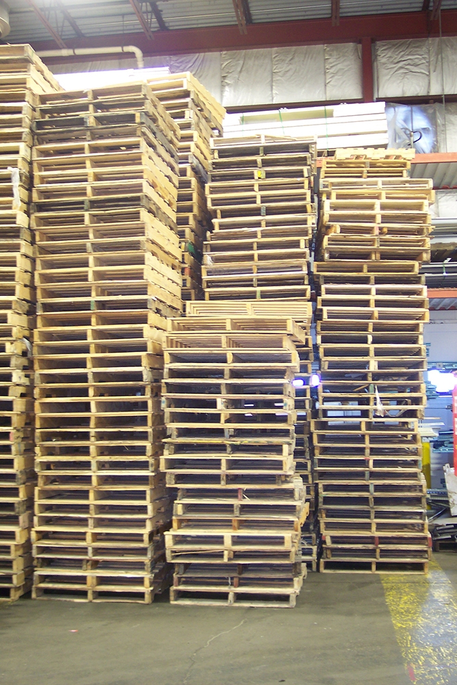 skids in warehouse satck
