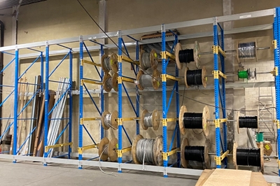 Warehouse Storage Cable Reel Rack Coil