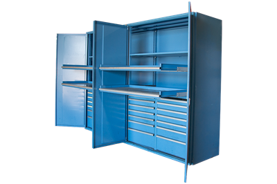 Used Lista Drawer Storage Wall Systems
