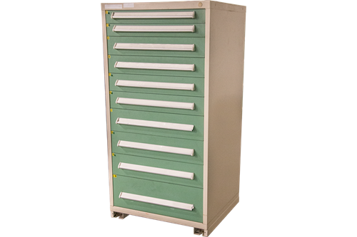 Used 10-Drawer Vidmar Parts Cabinets