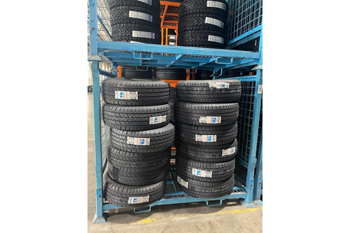  Used Fold-Down Tire Racks - 56