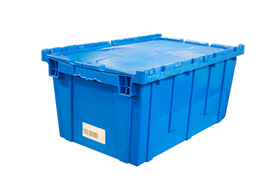 Akro-Mils Attached Lid Containers, Heavy-Duty Flip Totes, Plastic Storage  Bins