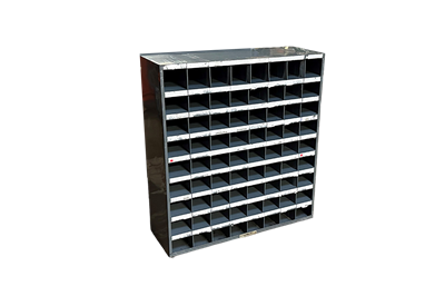 Industrial Locker Style Metal Storage Cabinet Shelf w/6 Removable Bins ~  Sturdy