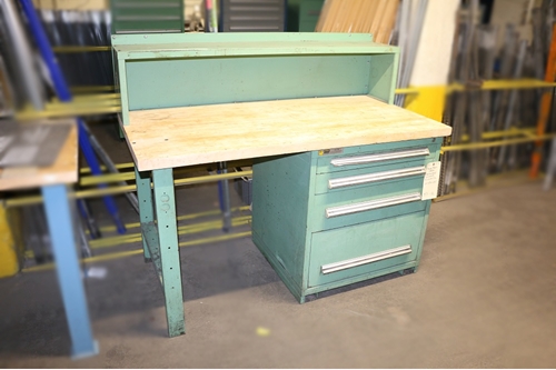 Used Butcher Block Workbench - 36"D with Vidmar