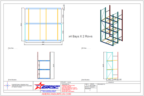 Used Push Back Racking Systems | American Surplus