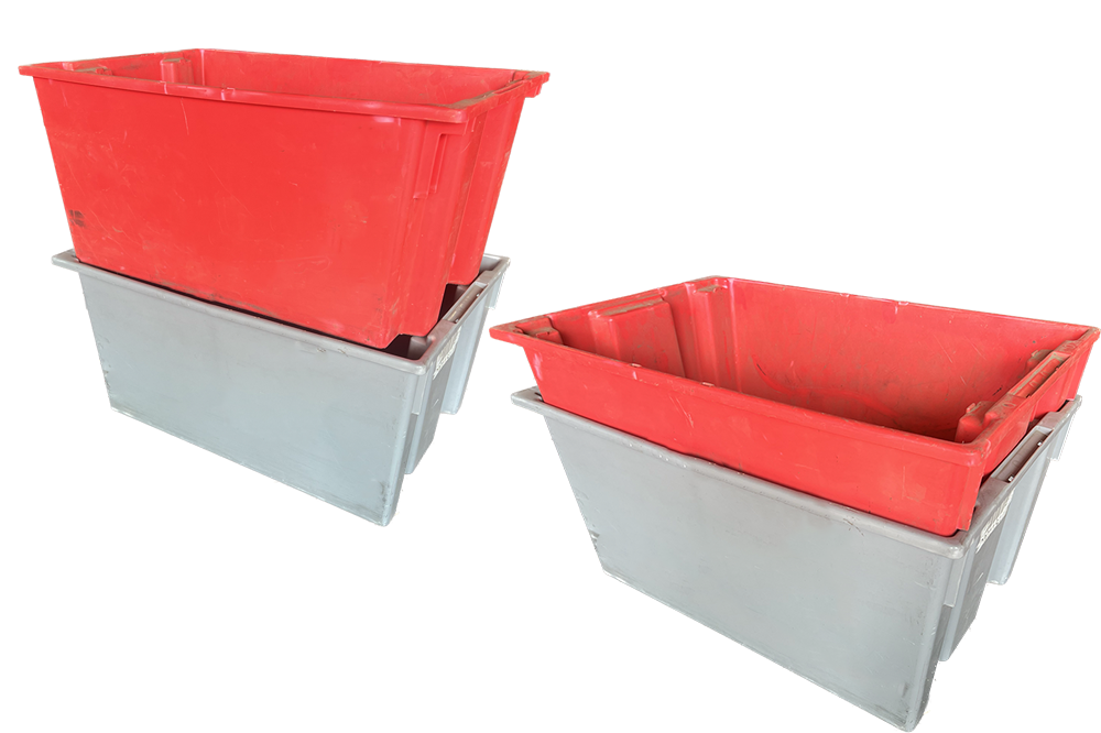 High Quality Big plastic nested and stacked storage boxes and bins  Manufacturer and Supplier