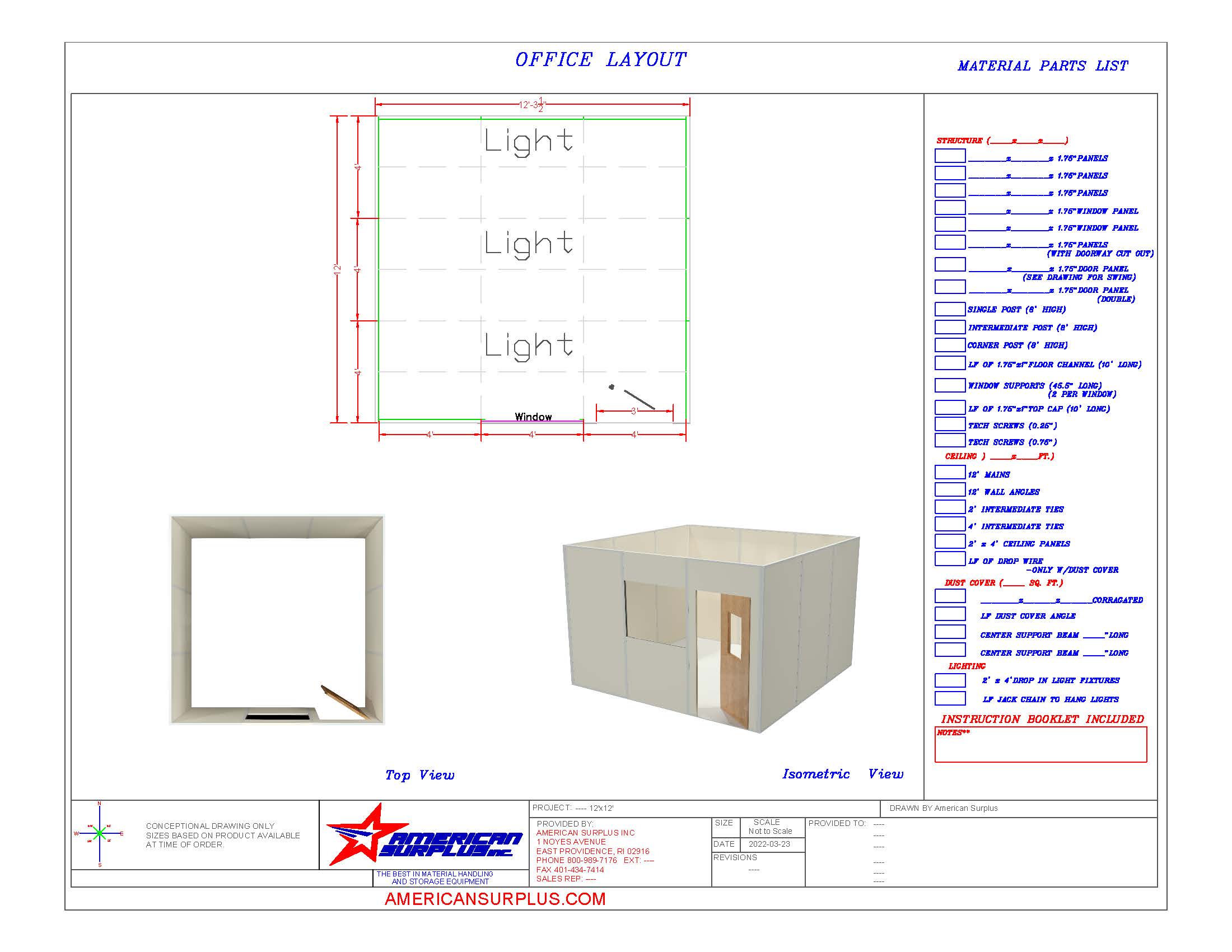 New 12 x 12 Inplant Office For Sale | American Surplus