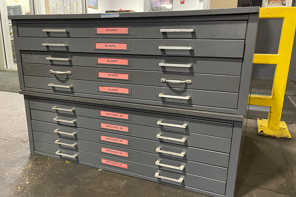 Steel Flat File, Second Use Building Materials and Salvage