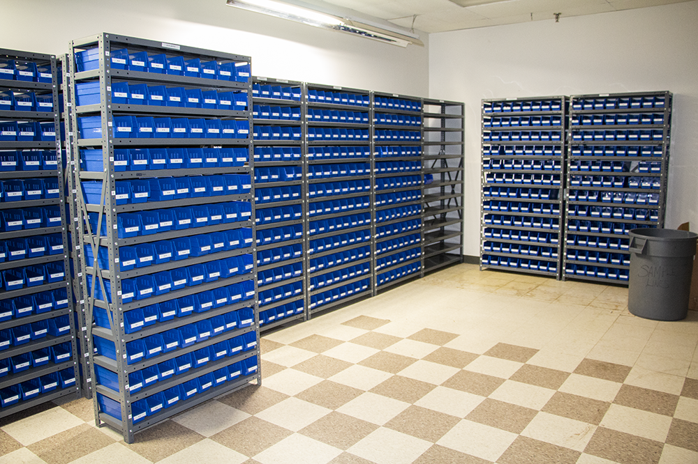 Bin Storage Shelving (the Easy Way)  Cheap storage bins, Cheap storage  shelves, Cheap storage